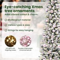 Kunstkerstboom met 300 LED Wit 180 cm PVC en Metaal en Plastic - thumbnail