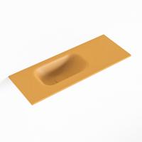 MONDIAZ EDEN Ocher solid surface inleg wastafel voor toiletmeubel 60cm. Positie wasbak links - thumbnail