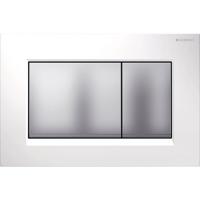 Bedieningsplaat Geberit Sigma-30 Wit Mat Chroom - thumbnail