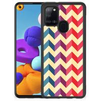 Samsung Galaxy A21s Bumper Case Zigzag Multi Color - thumbnail