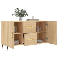 Dressoir 100x36x60 cm bewerkt hout sonoma eikenkleurig - thumbnail