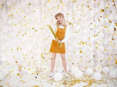 Confetti Shooter Hartjes Goud - 60 cm