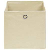 Opbergboxen 4 st 28x28x28 cm nonwoven stof crmekleurig - thumbnail