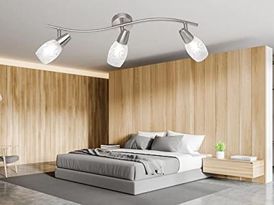Trio PlafondlampColmar 3-lichts nikkel mat - R80023007