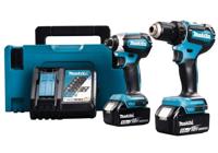 Makita DLX2289TJ Accu Combiset 2-delig (DTD153 + DDF485) 18V 5,0Ah in Mbox - thumbnail