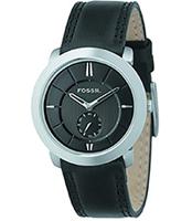 Horlogeband Fossil FS4289 Leder Zwart 22mm - thumbnail