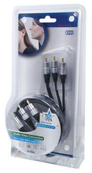 Hoge kwaliteit composite audio/video kabel [diverse lengtes]