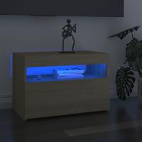 Tv-meubelen 2 st LED-verlichting 60x35x40 cm sonoma eikenkleur - thumbnail