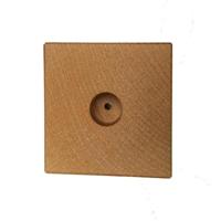 Meubelpoot taps 9,5 bij 9,5 cm en hoogte 8 cm van massief hout - thumbnail