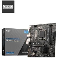 MSI pro h610m-g socket 1700 moederbord (gb-lan, sound, µatx) - thumbnail