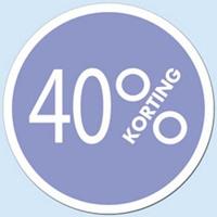 Raambiljet cirkel 40 % kleur lila - thumbnail