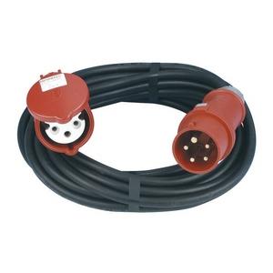 REV 0577740555 CEE verlengkabel, verlengkabel voor buiten, IP44. 10 m 11000 W, zwart