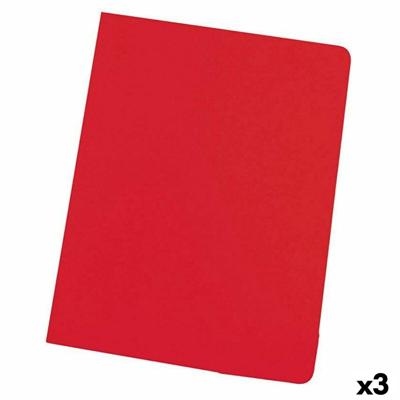 Subfolder Elba Rood A4 50 Onderdelen (3 Stuks)
