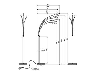 Trio Design leeslampReed - R41031507