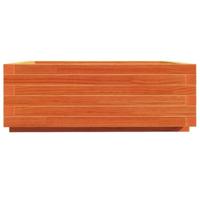 Plantenbak 70x70x26,5 cm massief grenenhout wasbruin - thumbnail