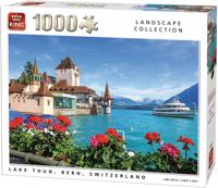 King legpuzzel Lake Thun 68 x 49 cm karton 1000 stukjes - thumbnail