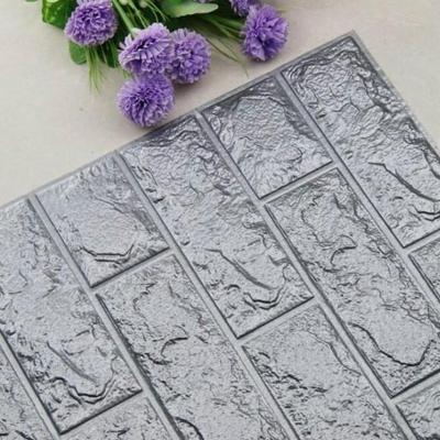 2 PC'S zelf klevende waterdichte TV achtergrond bakstenen Wallpapers 3D muur sticker woonkamer wallpaper muurschildering slaapkamer decoratieve stick