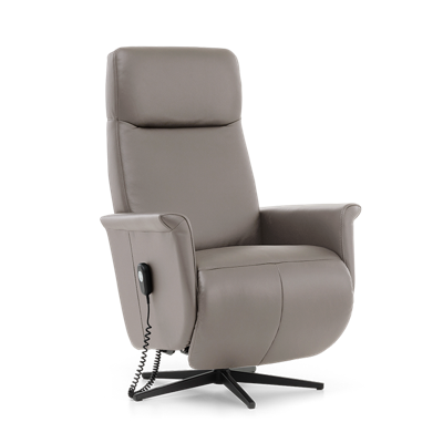 Sta-op Stoel J-107 Grijs Leer