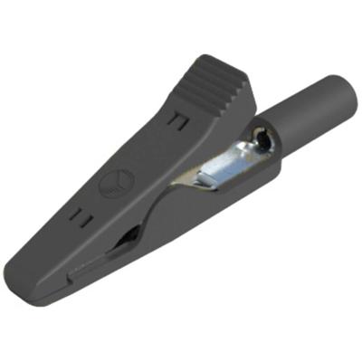 SKS Hirschmann MA 1 S sw Krokodillenklem Steekaansluiting 2 mm Ohne Messkategorie Zwart SKS Hirschmann MA 1 S sw Krokodillenklem Steekaansluiting 2 mm Ohne Messkategorie Zwart