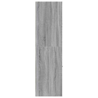 Apothekerskast 40x41x144,5 cm bewerkt hout grijs sonoma eiken
