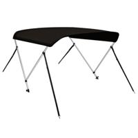 Biminitop 2 bogen 178x138x96 cm zwart - thumbnail