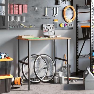 Werkbank 100x60x(71,5-98) cm eikenhout lichtbruin