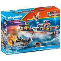 Playmobil 70140 Redding Op Zee: Brandbestrijdings Missie Met - thumbnail