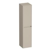 Brauer Adore - Wavy - Hoge Kast - 160 cm - 2 Deuren - Greeploos - Links of Rechtsdraaiend - Mat Beige - thumbnail