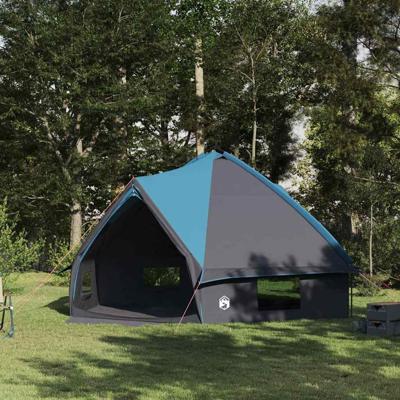 Teepee Tent met dak Blauw en Grijs 490 x 410 x 210 cm