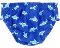 Playshoes zwemluier UV-werend blauw met haaien - thumbnail