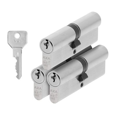 AXA AXA Security SKG** dubbele veiligheidscilinder verlengd gelijksluitend (3x) 45-45 mm - vernikkeld