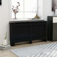 Radiatorombouw 152x19x81,5 cm MDF zwart - thumbnail
