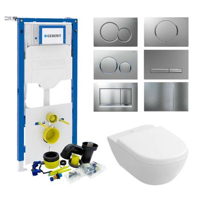 Geberit UP320 Toiletset set21 Villeroy & Boch Subway 2.0 Compact met Sigma drukplaat