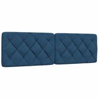 Bedframe zonder matras stof blauw 160x200 cm - thumbnail