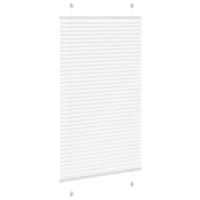 Pliss rolgordijn 75x150 cm stofbreedte 74,4 cm polyester wit - thumbnail