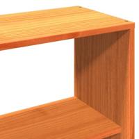 Hoofdbord met opbergruimte 120 cm massief grenenhout wasbruin - thumbnail