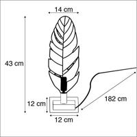 QAZQA Art Deco tafellamp brons met marmeren voet - Leaf - thumbnail