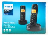 Philips D1602B/01 Draadloze Telefoon - 200 Uur Standby-Tijd - Zwart - thumbnail
