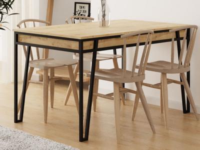 Verlengbare eettafel PALMA 132 > 170 cm eik Verlengbare eettafel PALMA 132 > 170 cm eik