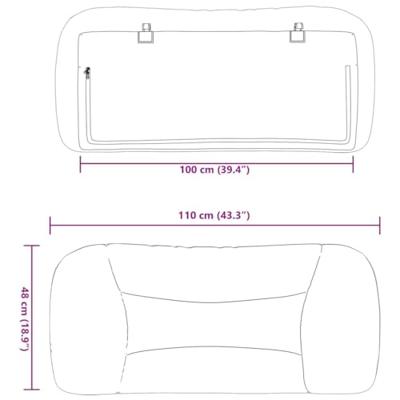 Hoofdbordkussen 100 cm kunstleer wit Hoofdbordkussen 100 cm kunstleer wit