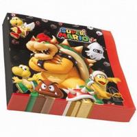 Super Mario servetten, 20st. - thumbnail