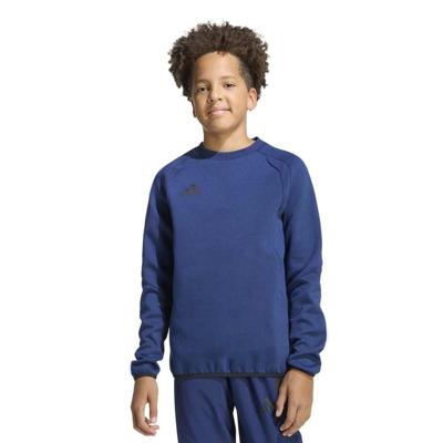 adidas Tiro Travel Crew Sweater Kids Donkerblauw Zwart