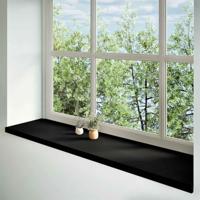 VidaXL Vensterbanken 2 st 160x40x2 cm massief eikenhout donkerbruin - thumbnail