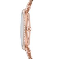 Fossil Dames Jacqueline Three-Hand Day-Date Rosegoudkleurig roestvrijstalen horloge ES3546 - thumbnail