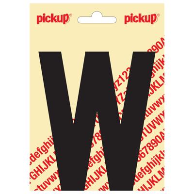Plakletter Nobel Sticker zwarte letter W zwart Pickup - Pickup Plakletter Nobel Sticker zwarte letter W zwart Pickup - Pickup