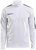 Craft 1905639 Progress Halfzip Tee LS JR - White/Black - 122/128