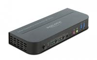 DeLOCK DisplayPort 1.4 KVM Switch 8K 30Hz met USB 3.0 en Audio kvm-switch - thumbnail