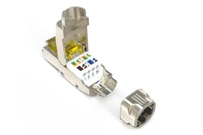 Digitus DN-93838 RJ45-inbouwmodule Module-steekprofiel CAT 8.1 1 stuk(s) Digitus DN-93838 RJ45-inbouwmodule Module-steekprofiel CAT 8.1 1 stuk(s)