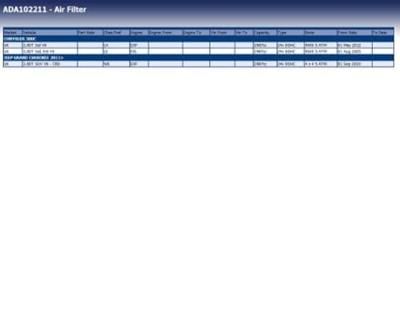 Luchtfilter ADA102211 Luchtfilter ADA102211