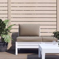 VidaXL Palletkussens 2 st oxford stof taupe - thumbnail